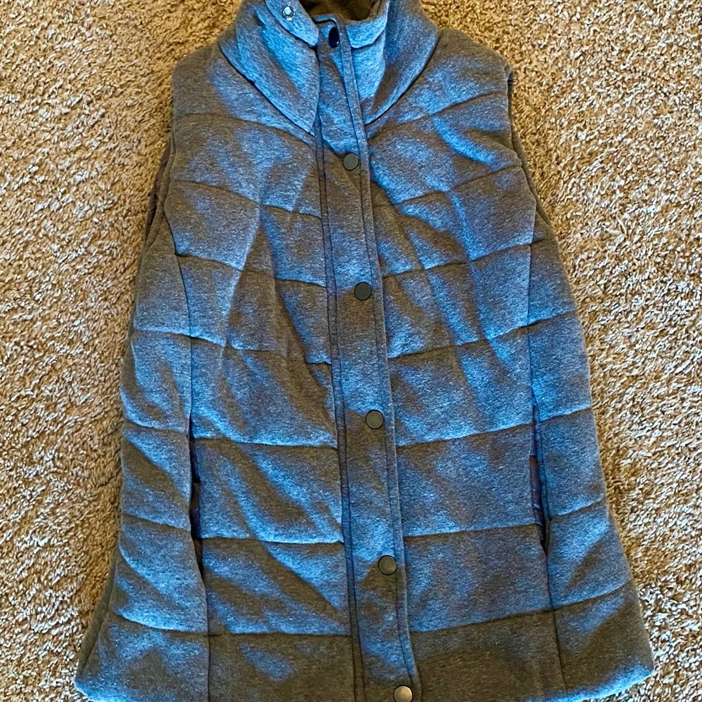 Women's Grey Puffer Vest